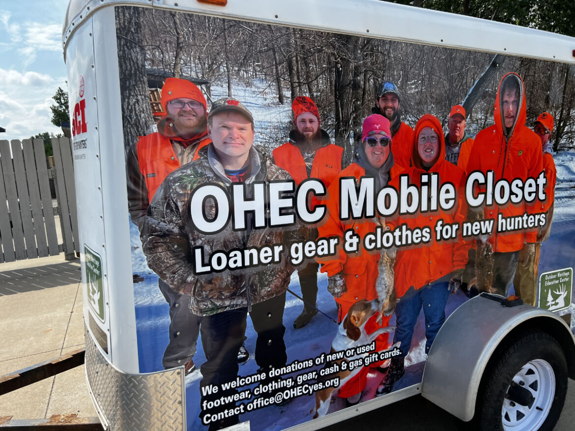 Mobile Closet – Loaner gear & clothes for new hunters.